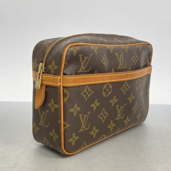 Louis Vuitton Monogram Clutch Compigne Brown Bag - Picture 1 of 9